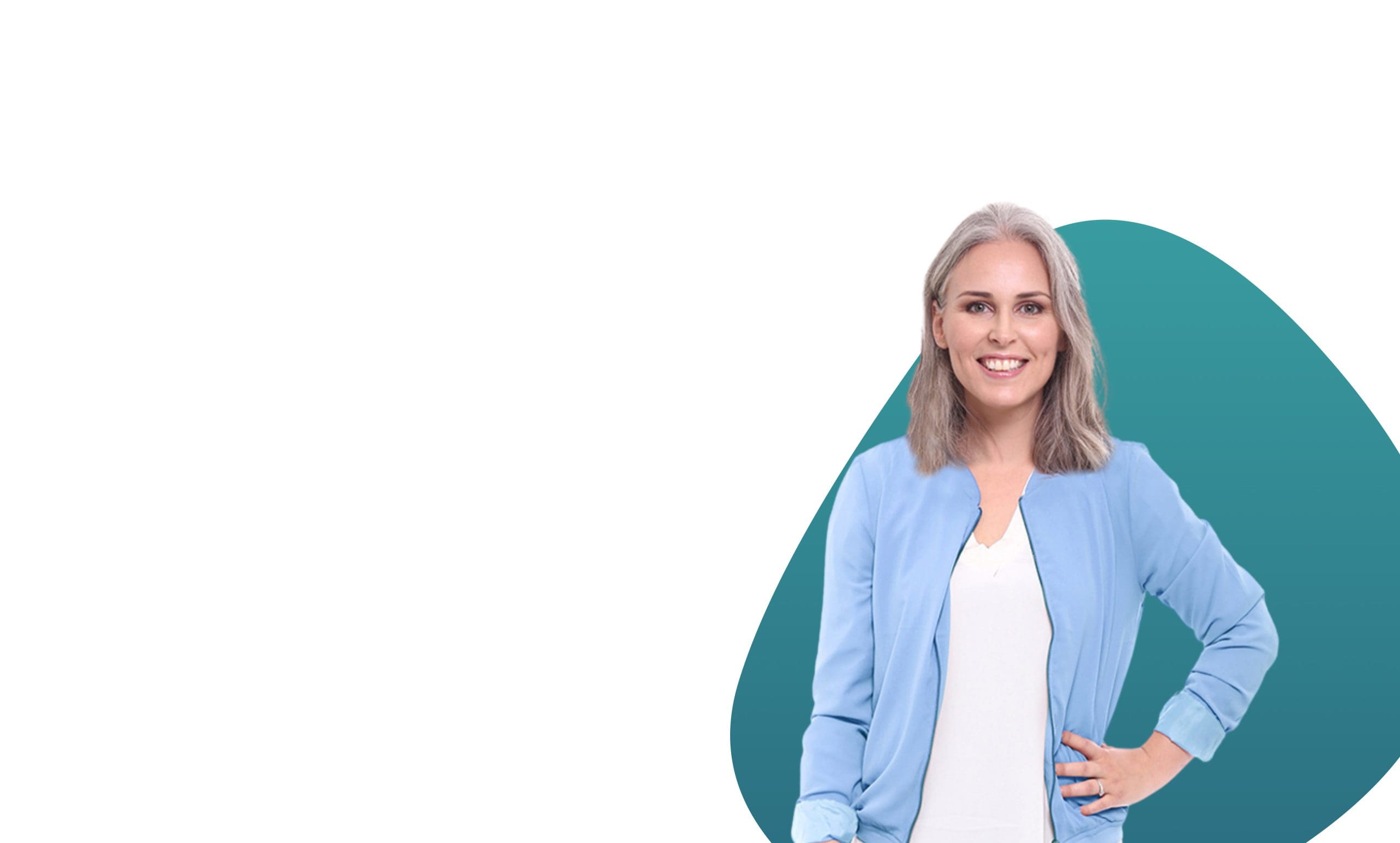 Middle aged woman smiling