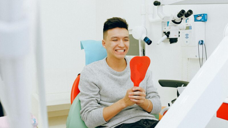 Patient at dental clinic