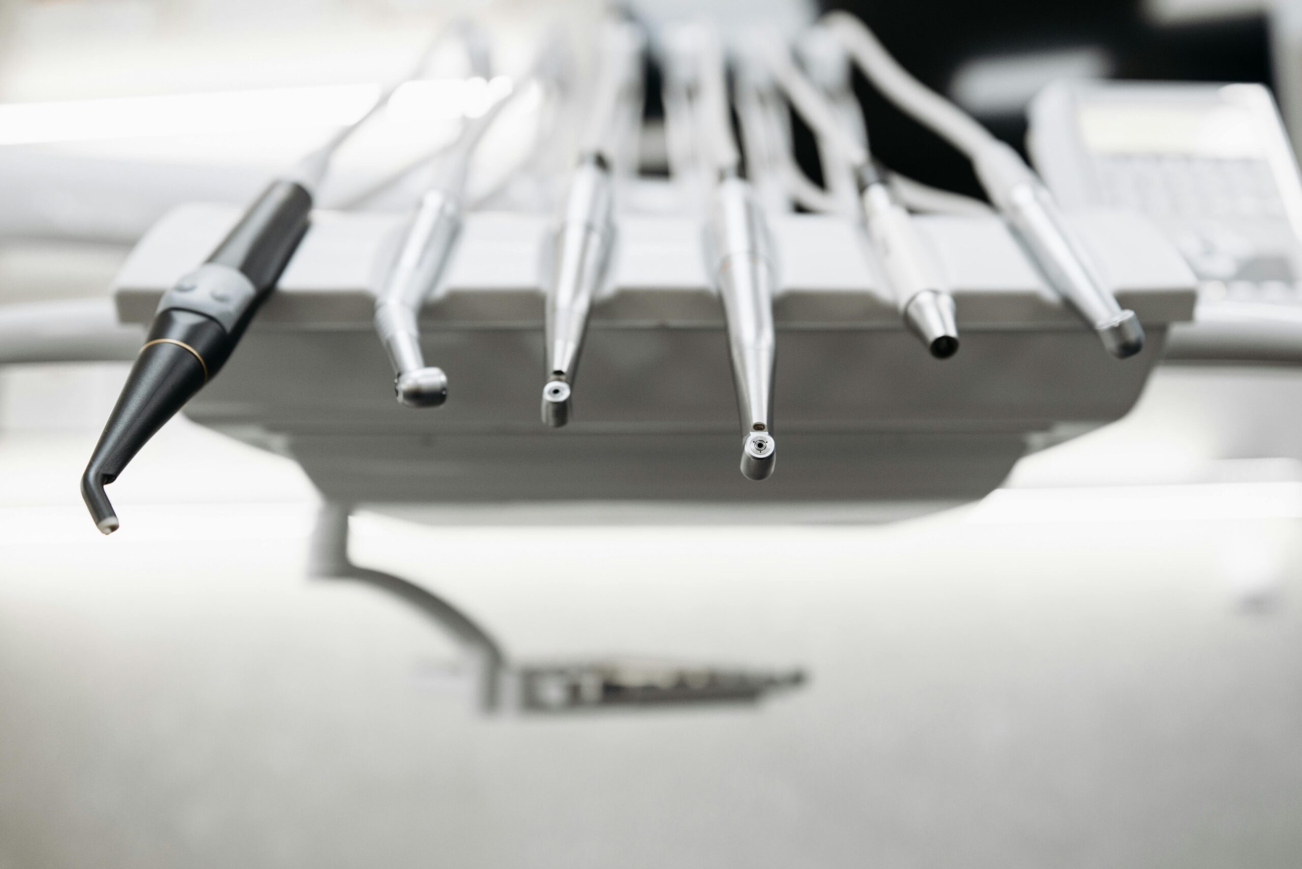 Dental professional working on dental crown restoration