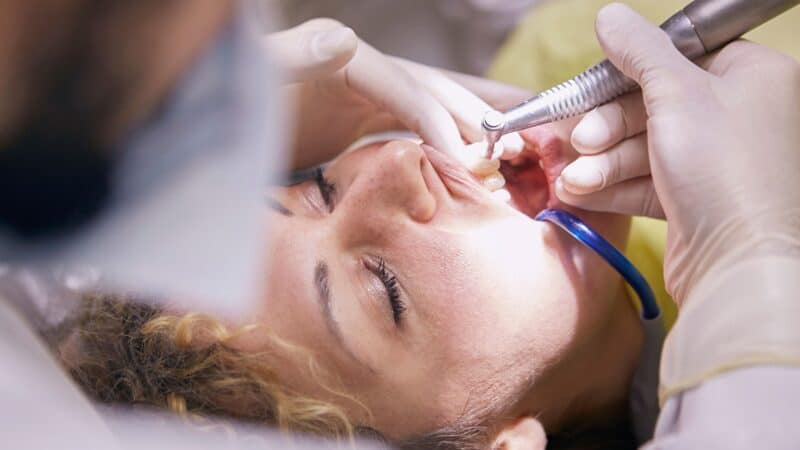 Dental night guard used to protect teeth from grinding